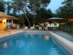 Gîte dans les pins avec piscine